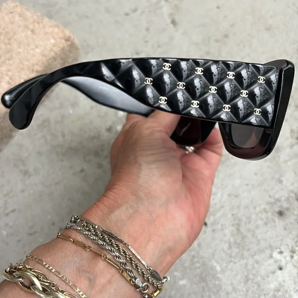 Chanel quilted sunglasses